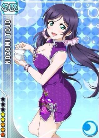東條希SR＜8月 チャイナドレス編＞の特技や画像 ラブライブ