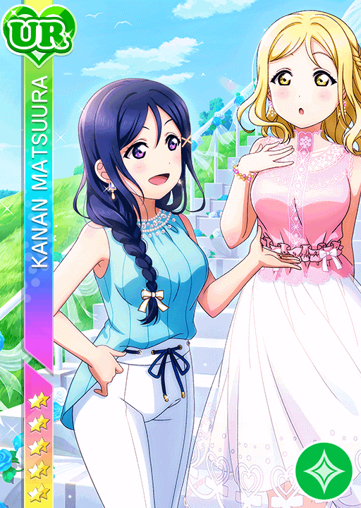 スクコレ Aqours 特待生勧誘ボックス UR松浦果南 松浦果南UR＜踊り子編 踊りたい気分＞画像と特技と評価【ラブライブ