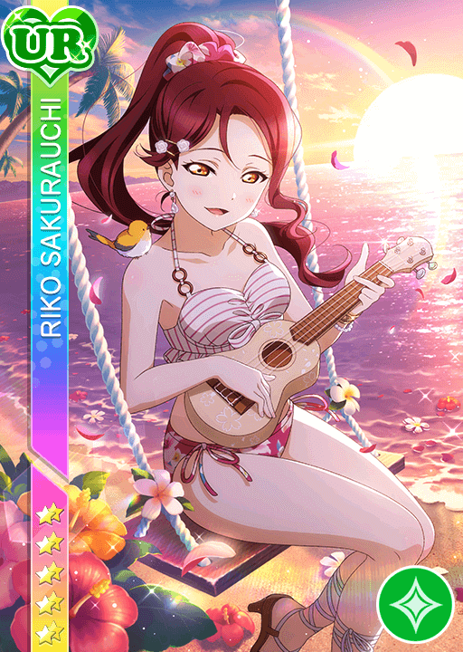 桜内梨子UR限定＜シークレットビーチ編 夕日の調べ＞画像と特技と評価