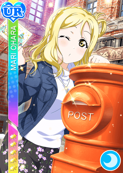ラブライブ 小原鞠莉 カード ⑤ 小原鞠莉UR限定＜函館クリスマス編 クリスマスカード♡＞画像と