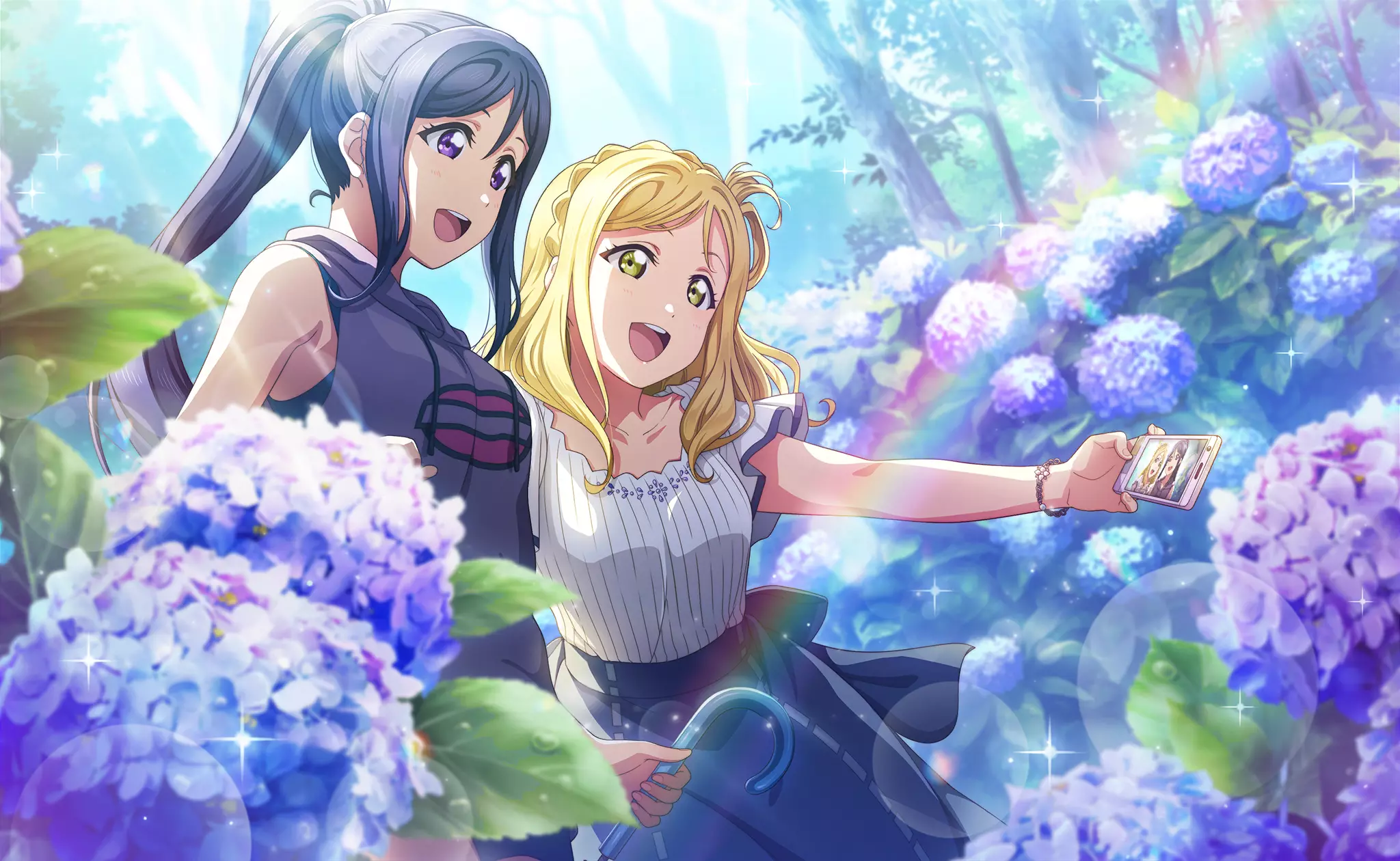 小原鞠莉UR＜雫滴る紫陽花＞画像と特技と評価【ラブライブ