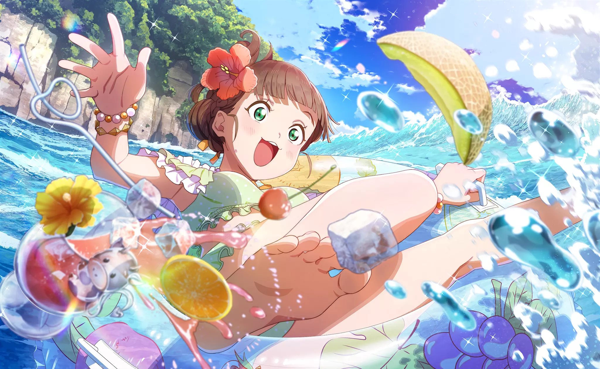スクフェス2 EC3周年記念 缶バッジ 桜小路きな子 ラブライブ！スクールアイドルフェスティバル2 MIRACLE LIVE